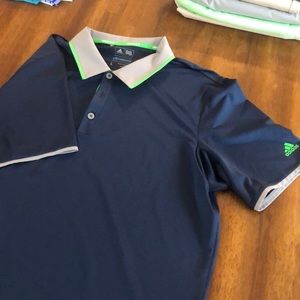 Men’s Adidas golf shirt. Large